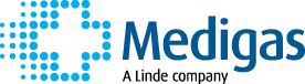 Medigas Logo, Select to return to homepage